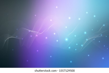 Dark Pink, Blue vector background with bubbles. Illustration with set of shining colorful abstract circles. The pattern can be used for beautiful websites.