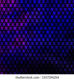 Dark Pink, Blue vector background with polygonal style. Illustration with set of colorful triangles. Pattern for booklets, leaflets