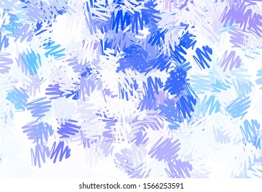 Dark Pink, Blue vector background with stright stripes. Modern geometrical abstract illustration with Lines. Pattern for ad, booklets, leaflets.