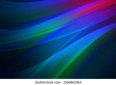 Dark Pink, Blue vector background with lamp shapes. Shining crooked illustration in marble style. The best blurred design for your business.
