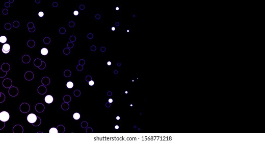 Dark Pink, Blue vector background with bubbles. Modern abstract illustration with colorful circle shapes. Pattern for business ads.