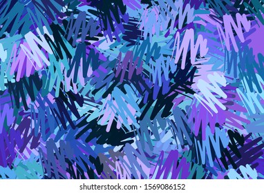 Dark Pink, Blue vector background with straight lines. Blurred decorative design in simple style with lines. Template for your beautiful backgrounds.