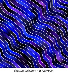 Dark Pink, Blue vector background with bows. Colorful illustration with curved lines. Pattern for websites, landing pages.