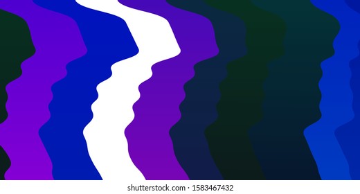 Dark Pink, Blue vector background with bent lines. Bright sample with colorful bent lines, shapes. Pattern for ads, commercials.