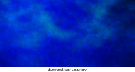 Dark Pink, Blue vector background with polygonal style. Glitter abstract illustration with triangular shapes. Pattern for websites.