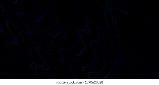 Dark Pink, Blue vector background with wry lines. Brand new colorful illustration with bent lines. Best design for your ad, poster, banner.
