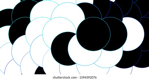 Dark Pink, Blue vector background with circles. Glitter abstract illustration with colorful drops. Design for posters, banners.