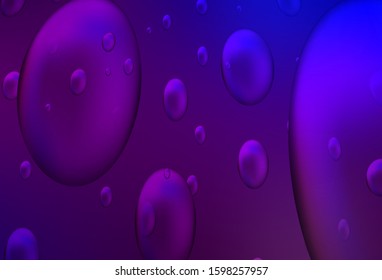 Dark Pink, Blue vector background with bubbles. Illustration with set of shining colorful abstract circles. Completely new template for your brand book.