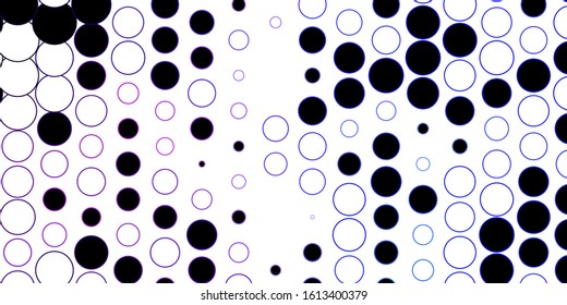 Dark Pink, Blue vector background with spots. Modern abstract illustration with colorful circle shapes. Pattern for booklets, leaflets.