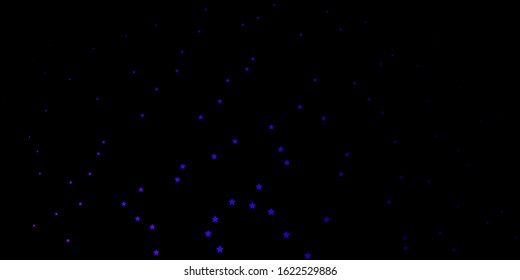 Dark Pink, Blue vector background with colorful stars. Colorful illustration in abstract style with gradient stars. Pattern for new year ad, booklets.