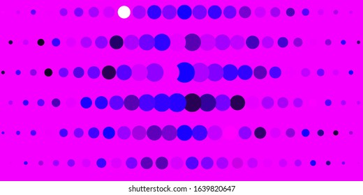 Dark Pink, Blue vector background with bubbles. Illustration with set of shining colorful abstract spheres. Pattern for wallpapers, curtains.