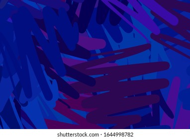 Dark Pink, Blue vector background with straight lines. Colorful shining illustration with lines on abstract template. Pattern for your busines websites.