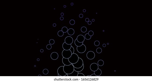 Dark Pink, Blue vector background with spots. Glitter abstract illustration with colorful drops. Design for your commercials.