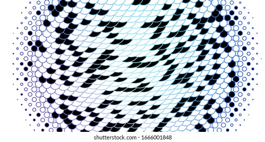 Dunkelrosa, blauer Hintergrund der Vektorillustration mit Kreisen. Moderne abstrakte Illustration mit bunten Kreisformen. Muster für Tapeten, Vorhänge.