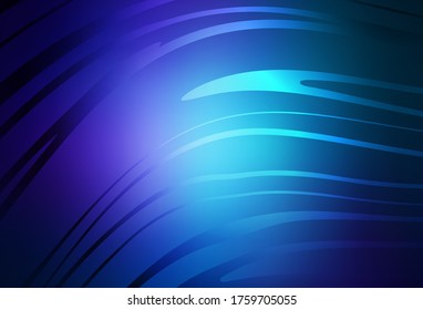 Dark Pink, Blue vector background with wry lines. Glitter abstract illustration with wry lines. Brand new design for your ad.