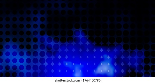 Pink oscuro, fondo vectorial azul con puntos. Resumen de discos coloridos sobre un fondo de degradado simple. Diseño para sus comerciales.