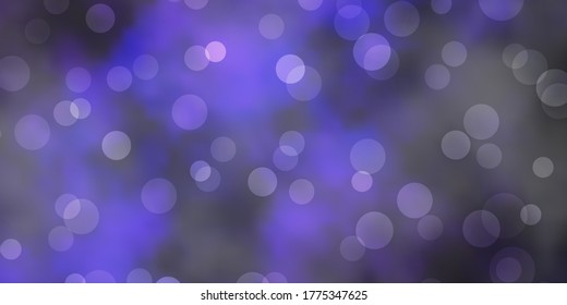 Dark Pink, Blue vector background with circles. Illustration with set of shining colorful abstract spheres. Pattern for wallpapers, curtains.