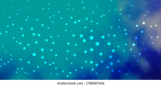 Dark Pink, Blue vector background with colorful stars. Colorful illustration in abstract style with gradient stars. Pattern for websites, landing pages.