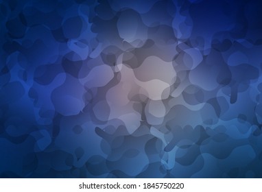 Dark Pink, Blue vector background with abstract shapes. Colorful chaotic forms with gradient in modern style. Background for a cell phone.