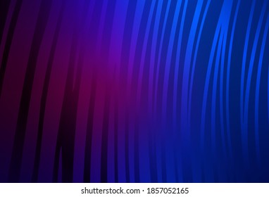 Dark Pink, Blue vector background with curved lines. Brand new colorful illustration in curved style. A sample for your ideas.