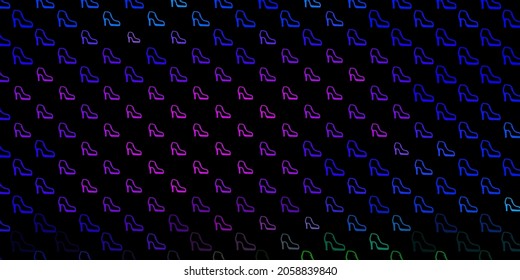 Dark pink, blue vector background with woman symbols. Colorful feminism symbols with a gradient in modern style. Best design to show the power of women.