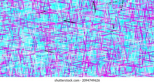 Dark Pink, Blue vector background with stright stripes. Shining colored illustration with sharp stripes. Pattern for your busines websites.
