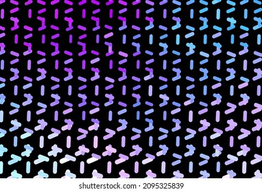 Dark Pink, Blue vector background with stright stripes. Shining colored illustration with sharp stripes. Pattern for ad, booklets, leaflets.
