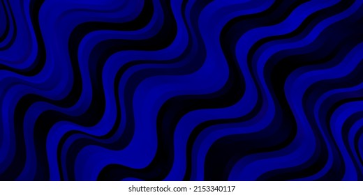 Dark Pink, Blue vector background with curves. Abstract gradient illustration with wry lines. Pattern for business booklets, leaflets