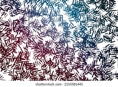 Dark pink, blue vector background with straight lines. Glitter abstract illustration with colored sticks. Best design for your ad, poster, banner.