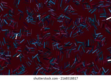 Dunkelrosa, blauer Vektorhintergrund mit geraden Linien. Farbige Illustration mit schmalen Linien. Kluges Design für Ihre Unternehmenswerbung.