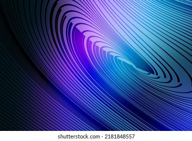 Dark Pink, Blue vector background with curved lines. Shining colorful illustration in simple curve style. Best design for your business.