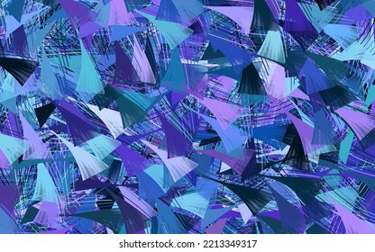 Pink oscuro, fondo vectorial azul con formas abstractas.