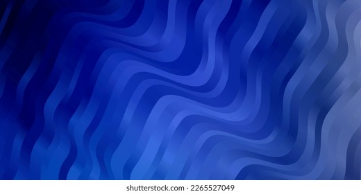 Dark Pink, Blue vector background with curved lines. Colorful illustration with curved lines. Pattern for busines booklets, leaflets