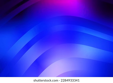 Dark Pink, Blue vector background with wry lines. Colorful gradient illustration in simple style with lines. Pattern for your business design.