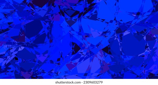 Dark Pink, Blue vector background with triangles. Outstanding abstract illustration with range of colorful triangles. An easy addition to your commertials.
