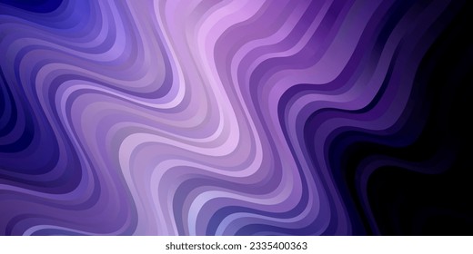 Dark Pink, Blue vector background with bows. Abstract illustration with bandy gradient lines. Pattern for websites, landing pages.