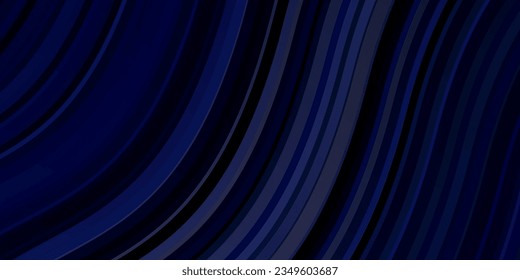 Dark Pink, Blue vector background with bent lines. Colorful geometric sample with gradient curves.  Pattern for websites, landing pages.