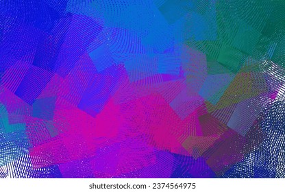 Dark Pink, Blue vector background with wry lines. Shining colorful illustration in simple curve style. Pattern for your design.