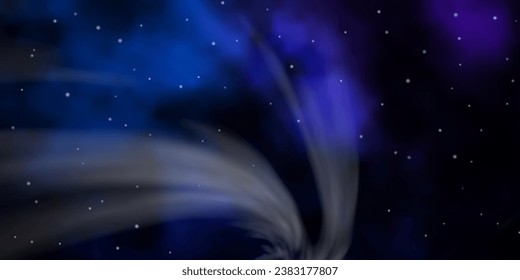 Dark Pink, Blue vector background with small and big stars. Colorful illustration in abstract style with gradient stars. Theme for cell phones.