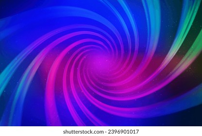 Rosa oscuro, fondo vectorial azul con estrellas astronómicas. Ilustración abstracta brillante con estrellas cósmicas coloridas. Diseño inteligente para su anuncio comercial.