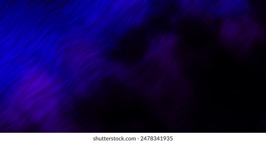 Dark Pink, Blue vector background with curves. Colorful illustration in circular style with lines. Pattern for commercials, ads.