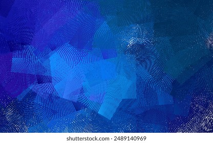 Dark Pink, Blue vector background with abstract shapes. Colorful chaotic forms with gradient in modern style. Elegant design for wallpapers.