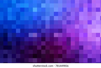 Dark Pink, Blue vector background of rectangles and squares. Style quilt and blanket. Geometrical rectangular pattern. Repeating pattern with rectangle shapes.