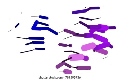 Dark Pink, Blue vector background with straight lines. Blurred decorative design in simple style with lines. The pattern can be used as ads, poster, banner for medicine.