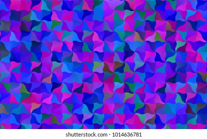 Dark Pink, Blue vector bandy background. Shining crooked illustration in a brand-new style. The textured pattern can be used for background.