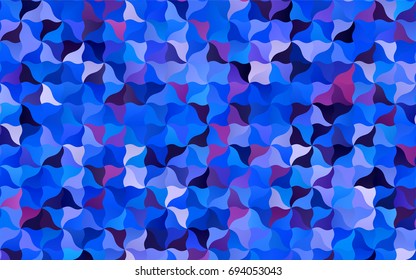 Dark Pink, Blue vector bandy background. Colorful illustration in abstract cranked style with gradient. A completely new design for your business.