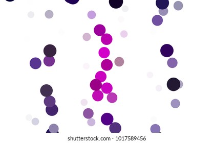 Dark Pink, Blue vector banner with circles, spheres. Abstract spots. Background of Art bubbles in halftone style with colored gradient.
