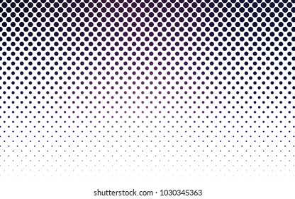 Dark Pink, Blue vector banner with circles, spheres. Abstract spots. Background of Art bubbles in halftone style with colored gradient.