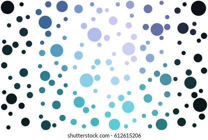 Dark Pink, Blue vector banner set of circles, spheres. Donuts Background. Creative Design Templates. Technology halftone illustration.
