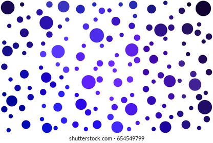 Dark Pink, Blue vector banner set of circles, spheres. Donuts Background. Creative Design Templates. Technology halftone illustration.